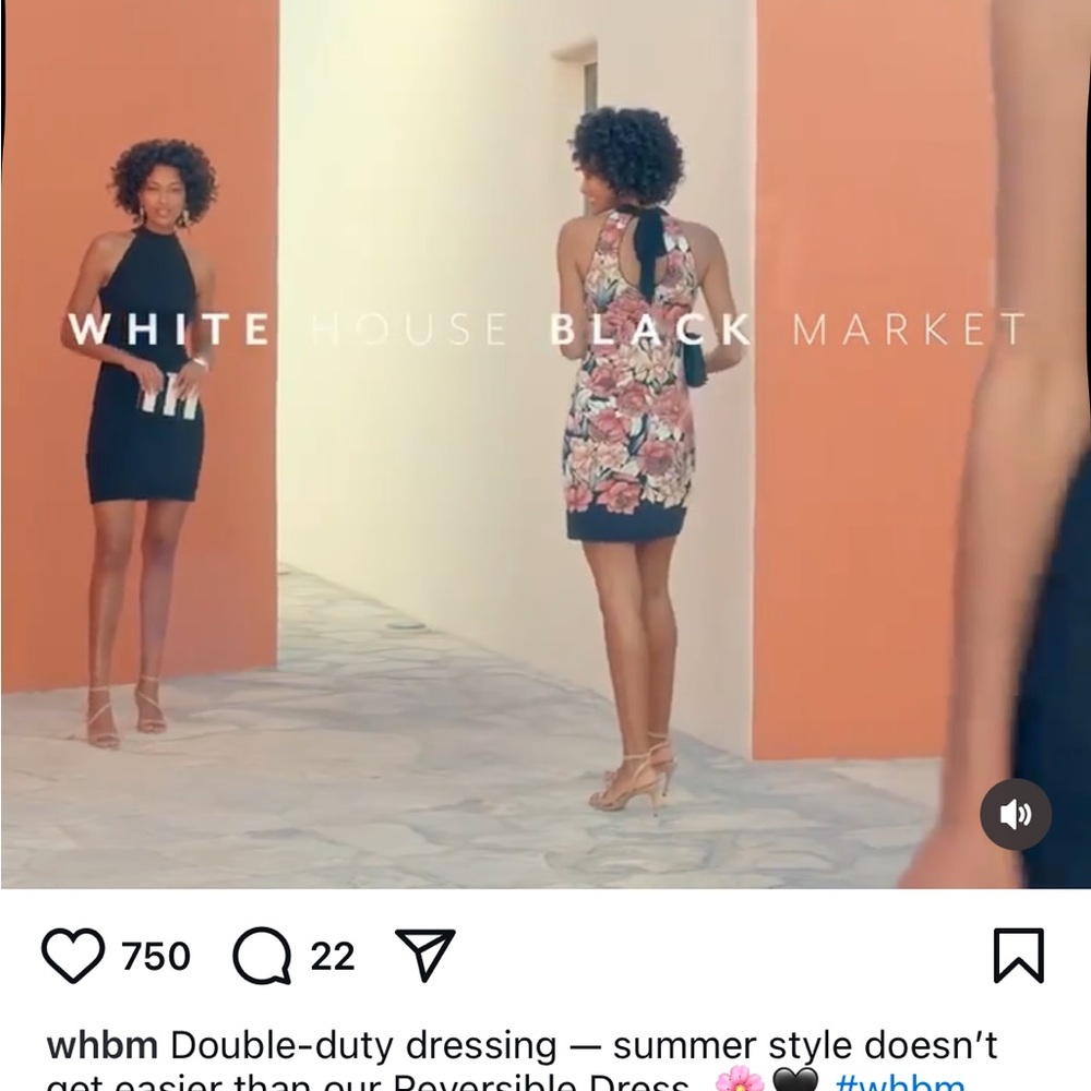 WHBM reversible knit dress